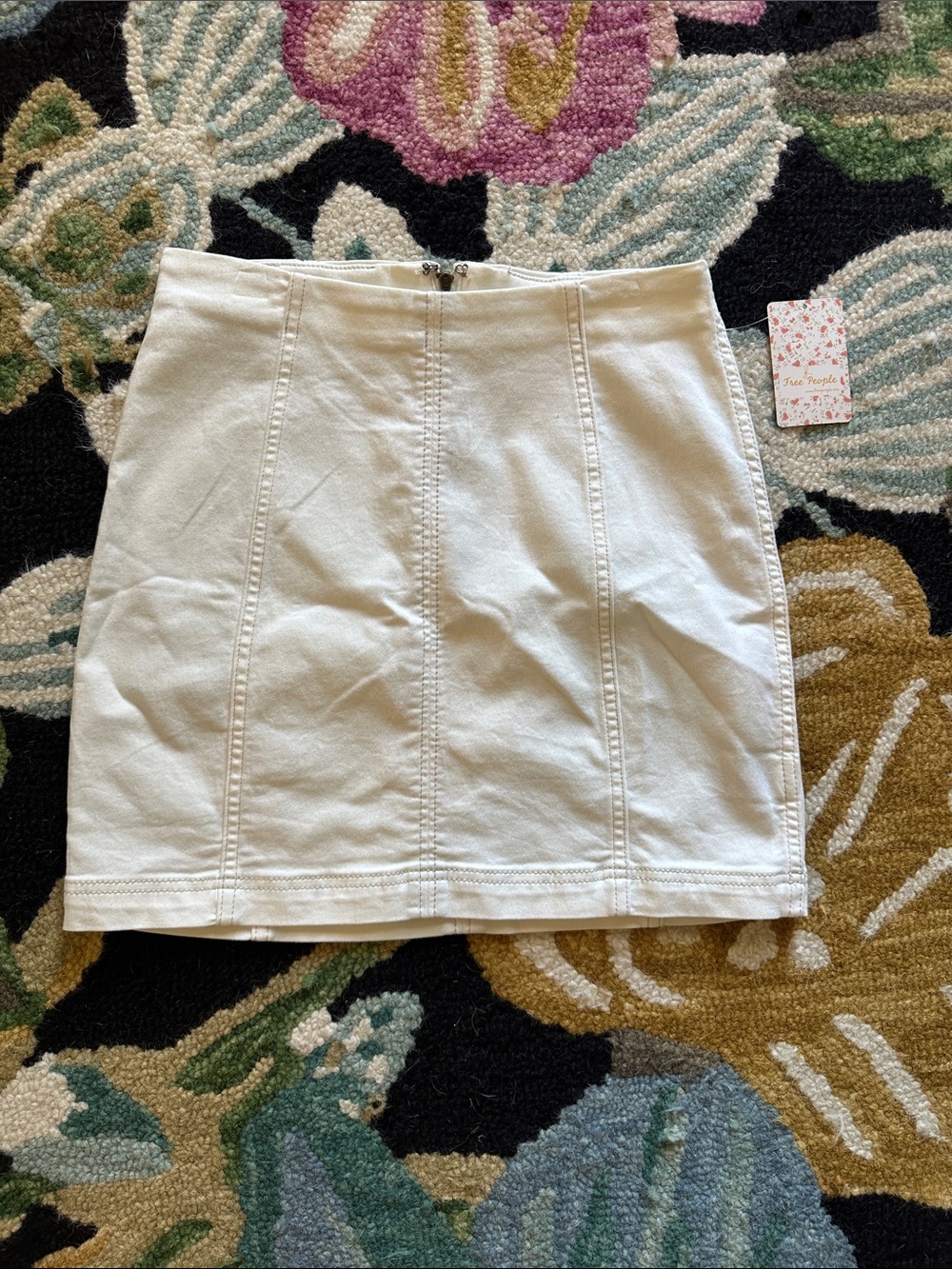 Free People - White Mini Skirt - 8